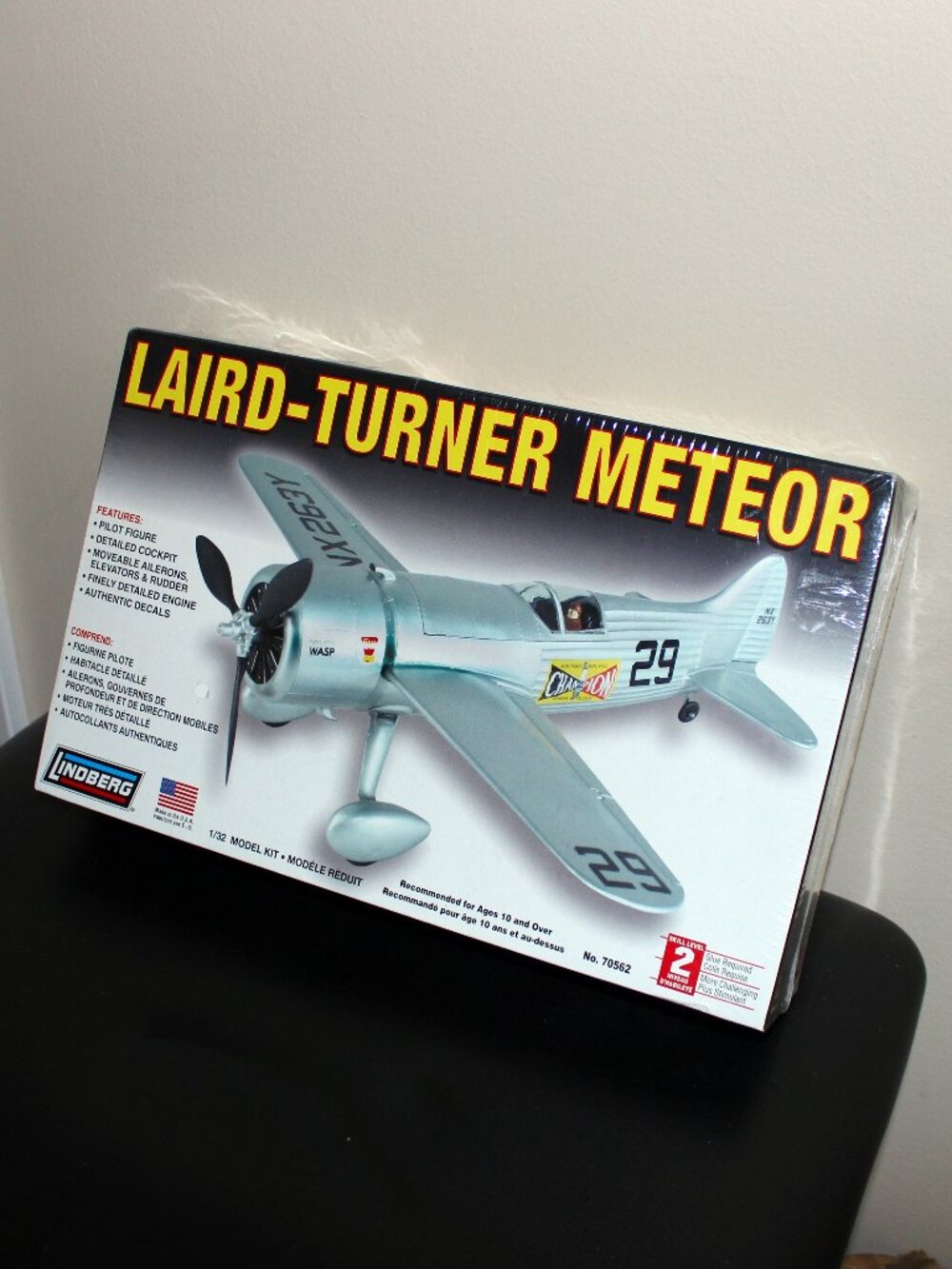 3/$88❤️Lindberg 1/32 Laird-Turner Meteor airplane model kit #70562 USA made